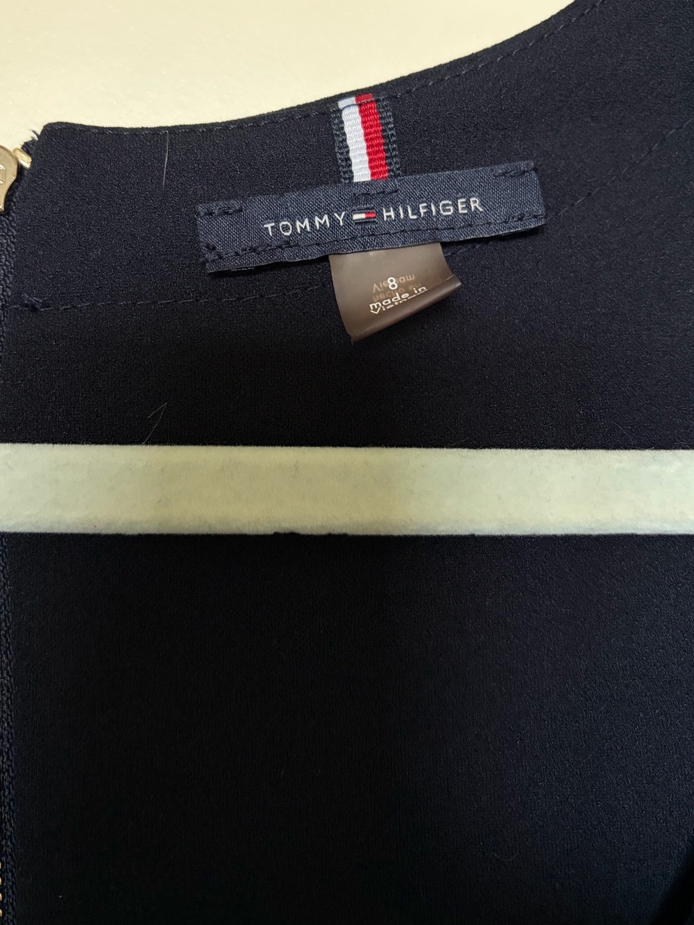 Tommy Hilfiger Navy Blue Button-Front Mini Dress - Picture 4 of 7